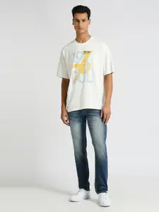 Pepe Jeans Typography Printed Pure Cotton Oversized T-shirt