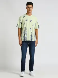 Pepe Jeans Graphic Printed Pure Cotton Oversized T-shirt