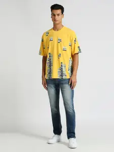 Pepe Jeans Graphic Printed Pure Cotton Oversized T-shirt