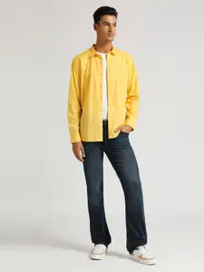 Pepe Jeans Spread Collar long Sleeves Opaque Cotton Casual Shirt