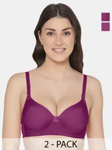 Tweens Pack Of 2 Medium Coverage Heavily Padded Push-Up Bras With All Day Comfort