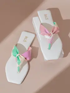 Inc 5 Open Toe T-Straps Flats