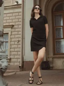 Saint G Embellished Leather Open Toe Flats