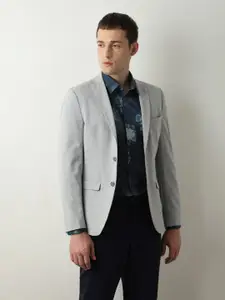 SELECTED Slim Fit Opaque Floral Printed Cotton Formal Shirt