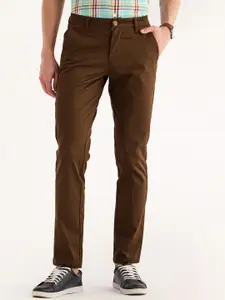 Red Flame Men Mid-Rise Cotton Slim Fit Chinos Trousers
