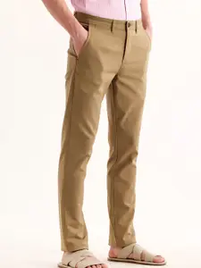 Red Flame Men Mid-Rise Cotton Slim Fit Chinos Trousers