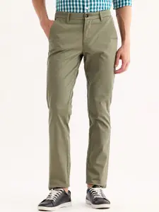 Red Flame Men Mid-Rise Cotton Slim Fit Chinos Trousers