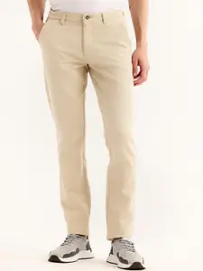 Red Flame Men Mid-Rise Cotton Slim Fit Trousers