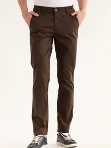Red Flame Men Mid-Rise Cotton Slim Fit Trousers