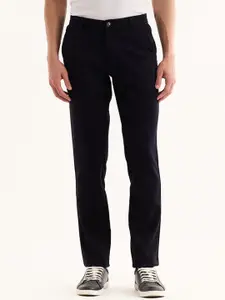Red Flame Men Mid-Rise Cotton Slim Fit Trousers