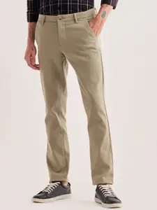 Red Flame Men Mid-Rise Cotton Slim Fit Chinos Trousers