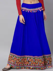 BANJARA INDIA Embroidered Flared Maxi Skirts