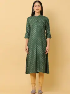 KALINI Geometric Printed Straight Kurta