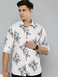 Flying Machine Men Pure Cotton Slim Fit Floral Printed Casual Shirt