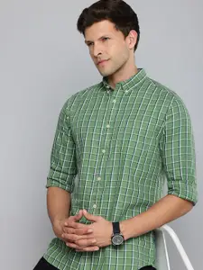 Flying Machine Pure Cotton Slim Fit Checked Casual Shirt