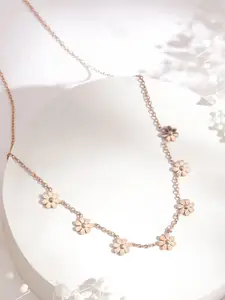 Rubans Rose Gold-Plated Necklace