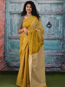 JALTHER Pure Cotton Block Print Saree