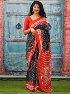 JALTHER Pure Cotton Block Print Saree