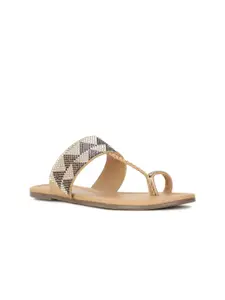 Bata Embellished One Toe Flats