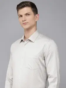 Van Heusen Pure Cotton Custom Opaque Printed Formal Shirt