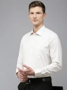 Van Heusen Pure Cotton Slim Fit Opaque Checked Formal Shirt