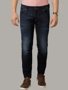 Voi Jeans Men Mid-Rise Comfort Skinny Fit Light Fade Stretchable Jeans