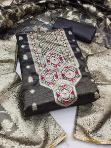 KALINI Woven Design Unstitched Dress Material