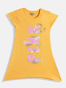 Eteenz Girls Premium Cotton Floral Printed A-Line Dress