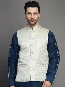 Utsav Fashion Men Woven Design Nehru Jackets