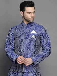 Utsav Fashion Printed Woven Nehru Jacket