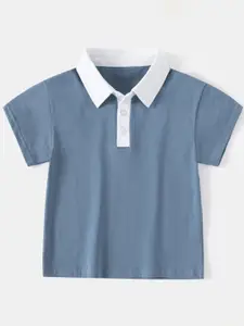 StyleCast Boys Polo Collar Solid T-shirt