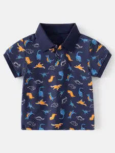StyleCast Boys Conversational Printed Polo Collar T-shirt