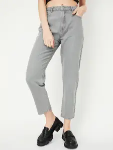 max Women Clean Look Cropped Pure Cotton Jeans