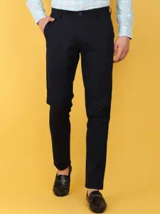 V-Mart Men Slim Fit Mid-Rise Cotton Plain Regular Trousers Trousers