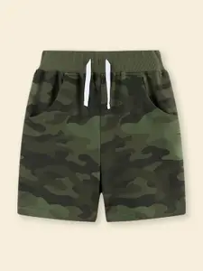 INCLUD Boys Camouflage Printed Regular Shorts