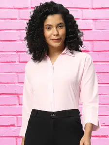 Funday Fashion Spread Collar Crepe Casual Shirt