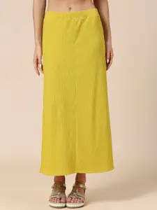 Chemistry Ribbed Pull-On A-Line Maxi Skirt