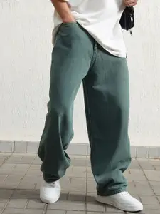 Hubberholme Men Baggy Fit Mid Rise Clean Look Jeans