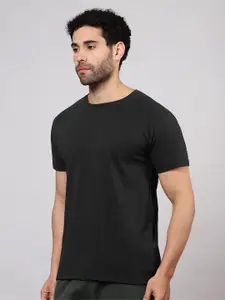 Beyoung Round Neck Short Sleeves Cotton Casual T-shirt