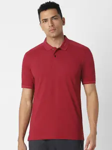 Peter England Polo Collar Short Sleeves Regular Fit T-shirt