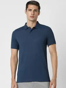 Peter England Polo Collar Short Sleeves Regular Fit T-shirt