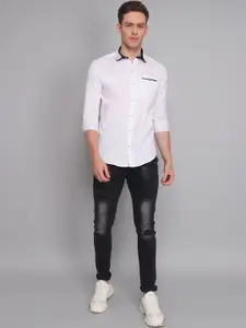 TRYBUY.IN Original Spread Collar Long sleeves Cotton Casual Shirt