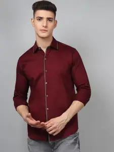 TRYBUY.IN Original Spread Collar Long Sleeves Cotton Casual Shirt