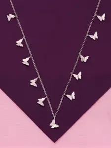 KAI JEWEL Sterling Silver Rhodium-Plated Necklace