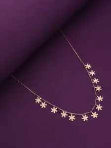 KAI JEWEL Sterling Silver Rose Gold-Plated Necklace