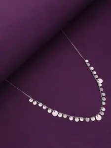 KAI JEWEL 925 Sterling Silver Rhodium-Plated Necklace