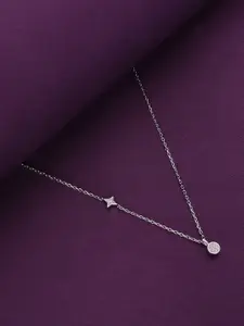 KAI JEWEL 925 Sterling Silver Rhodium-Plated Necklace