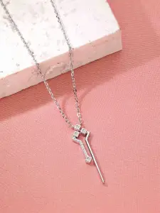KAI JEWEL 925 Sterling Silver Rhodium-Plated Necklace
