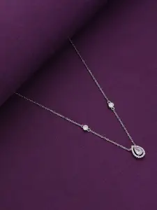 KAI JEWEL 925 Sterling Silver Rhodium-Plated Necklace