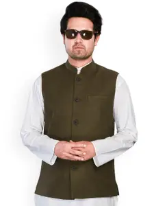 Authentics Mandarin Cotton Nehru Jacket